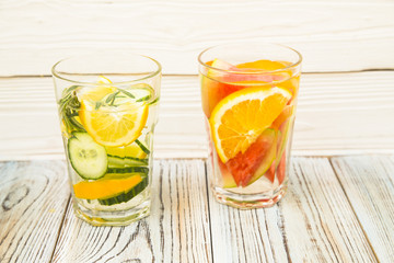 Fresh fruit and vegetable smoothie