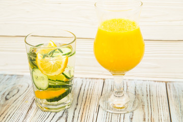 Fresh fruit and vegetable smoothie