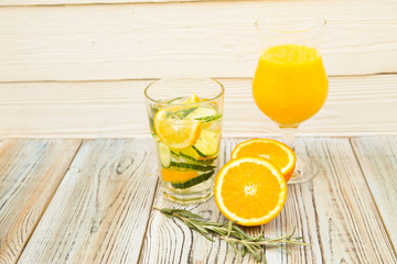 Fresh fruit and vegetable smoothie