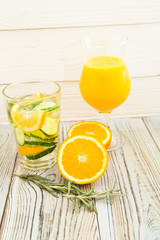 Fresh fruit and vegetable smoothie