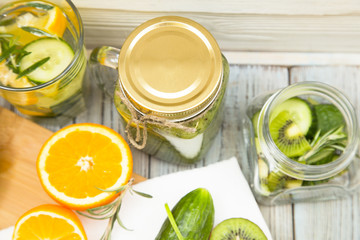 Fresh fruit and vegetable smoothie