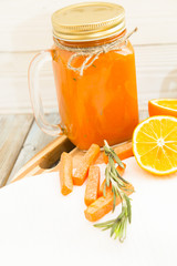 Fresh fruit and vegetable smoothie