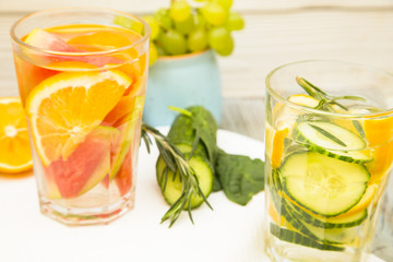 Fresh fruit and vegetable smoothie