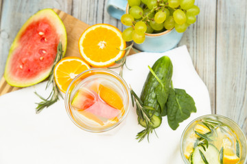 Fresh fruit and vegetable smoothie