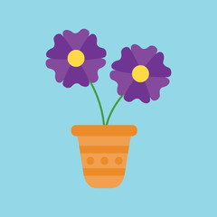 Flower in pot icon