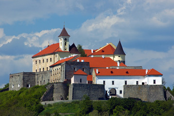 View to the old castle in sunny day