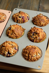 Cupcakes with with black currant