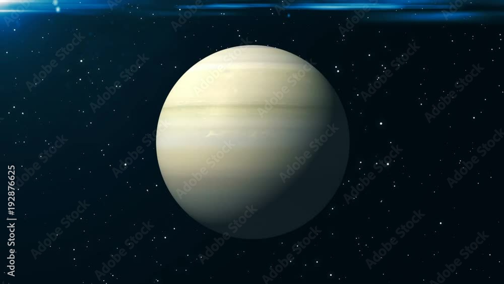 Poster saturn animation background. 3d rendering digital backdrop