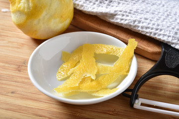 Fresh lemon peel
