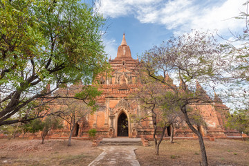 View to the ancient temples in Bagan, Myanmar
