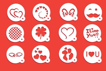 Love Stencils for coffee