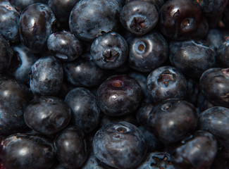 Fresh blueberries background
