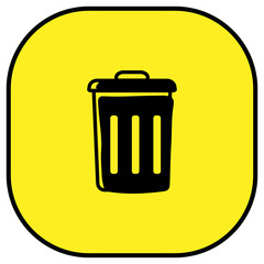 trash bin vector icon