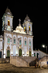 Carmelite church "Igreja Nossa Senhora do Carmo e Convento do Carmo" near pelourinho in the center of Salvador de Bahia, Brazil