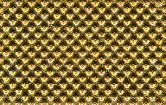 Embossed Gold Metal Texture Background