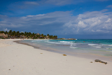 Fototapeta na wymiar On the beach, Yucatan, Mexico