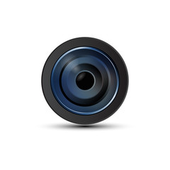 Camera photo lens, Camera objective. vector illustration.