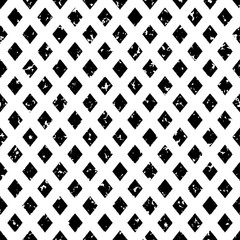 Halftone rombs seamless texture. Noisy rough image for decorative effects. Vector illustration.