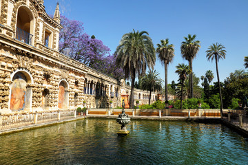 Fototapeta na wymiar Real Alcazar Gardens, Sevilla
