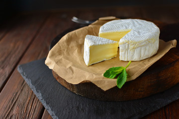 Colorful traditional cuisine with home made cheese. Background of a rustic healthy food.