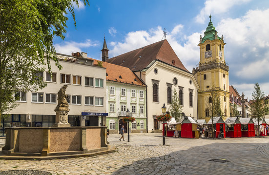 Franciscan Square and old Town Hall