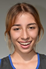 Fototapeta premium Female Teenager Smiling