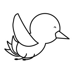 Cute bird icon