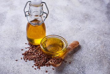 Linseed oil and flax seeds