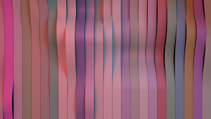 background consisting of colored stripes, 3d render.