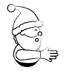 Cartoon santa claus icon