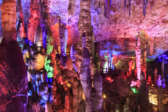 Cave in the Jiuxiang  area in Yunnan in China.