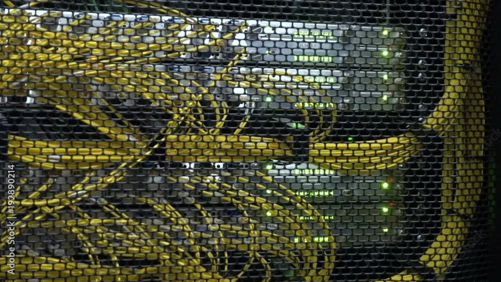 Aufkleber optical server. commutator. flashing lights. optical fiber. video ip gateways. audio. severs compute