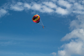 Colorful parachute