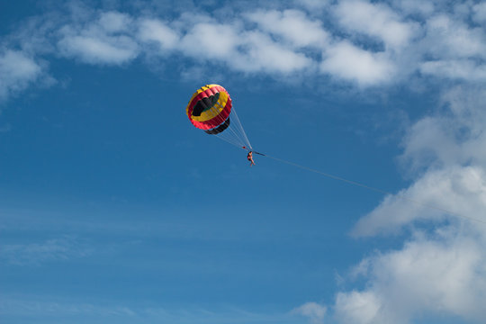 Colorful parachute