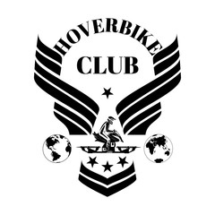 Hoverbike club vector design template