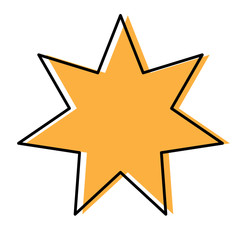 Obraz premium star shape icon