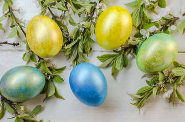 festive easter eggs