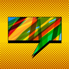 Naklejka premium Comic light template