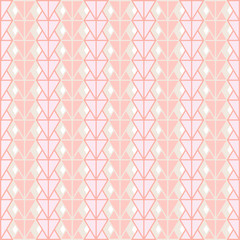 Fototapeta premium Geometric pattern in pink, old rose (orange), and gray colors; vector illustration, EPS 10. Use as background, texture in graphic designs; or print on products, e.g. tile, fabric, wallpaper.