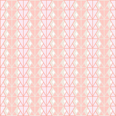 Geometric pattern in pink, old rose (orange), and gray colors; vector illustration, EPS 10. Use as background, texture in graphic designs; or print on products, e.g. tile, fabric, wallpaper.