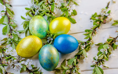 festive easter eggs