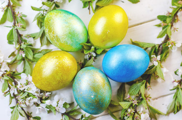 festive easter eggs