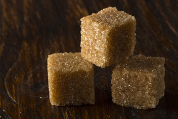 brown and white sugar cubes clipping path.