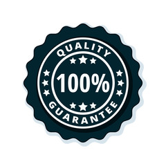 100% Qualty Guarantee label illustration