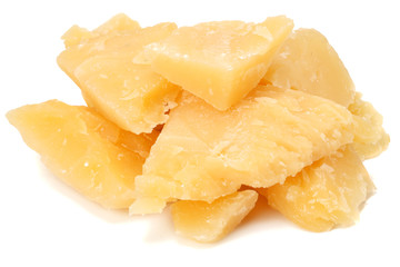 parmesan cheese isolated on white background