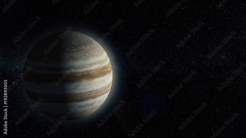 Poster planet or satellite in space. unexplored planets of faraway space. deep space. universe scene with p