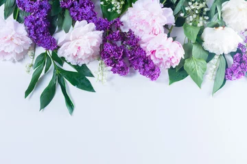 Photo sur Plexiglas Muguet Floral borders