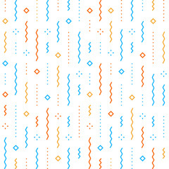 Festive abstract background, falling confetti vector pattern, minimalist decoration, celebration backdrop