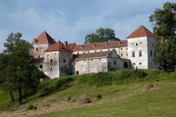 View to the old castle in sunny day
