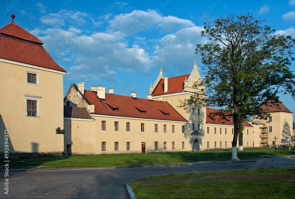 Wall mural view to the old castle in sunny day